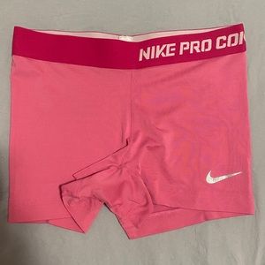 Pink Nike Pro Shorts Size Small